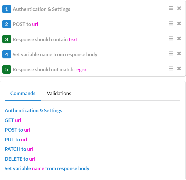 Upzilla API monitor options step1
